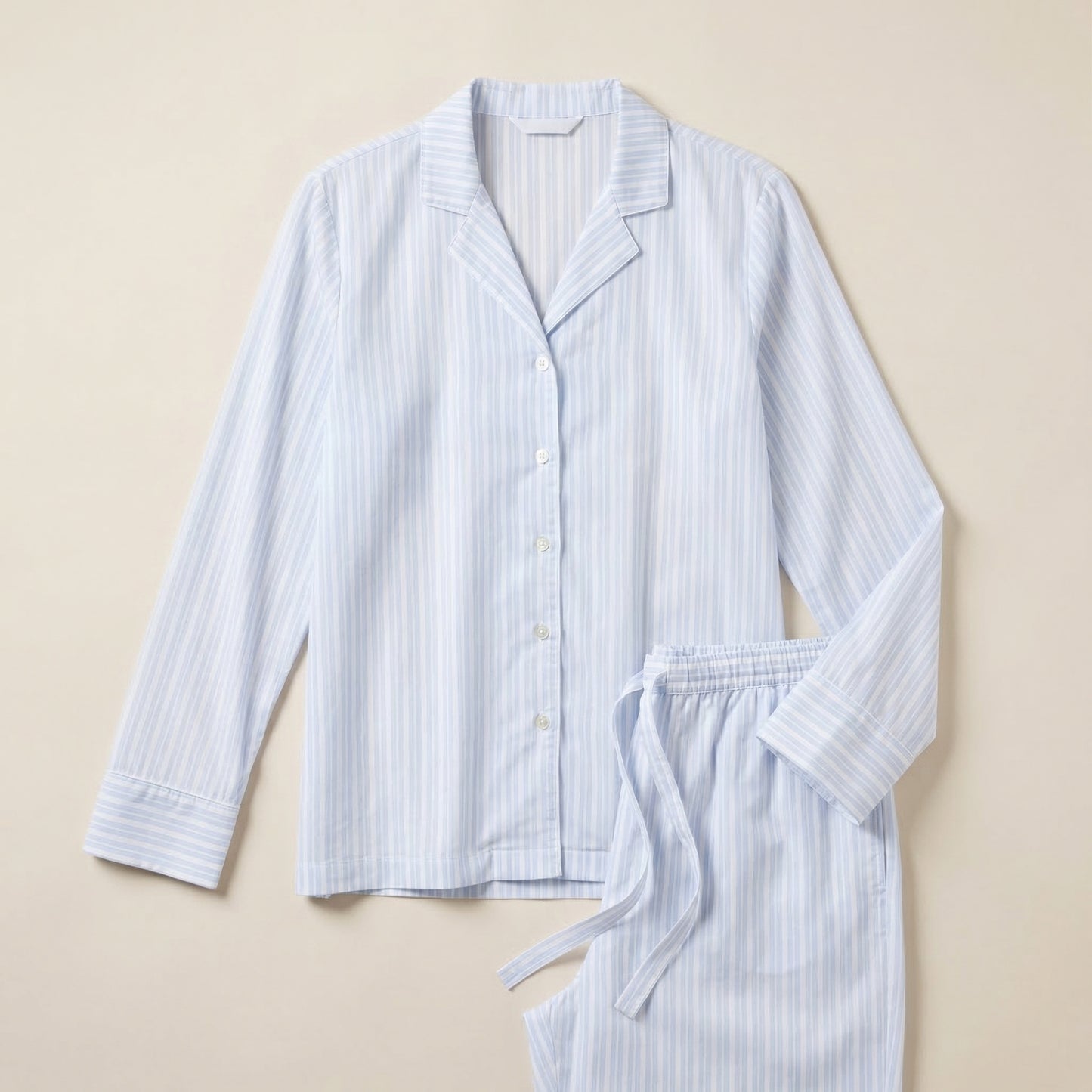 Emily – Zacht geweven pyjamatop met lange mouwen