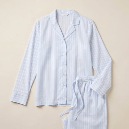 Emily – Zacht geweven pyjamatop met lange mouwen