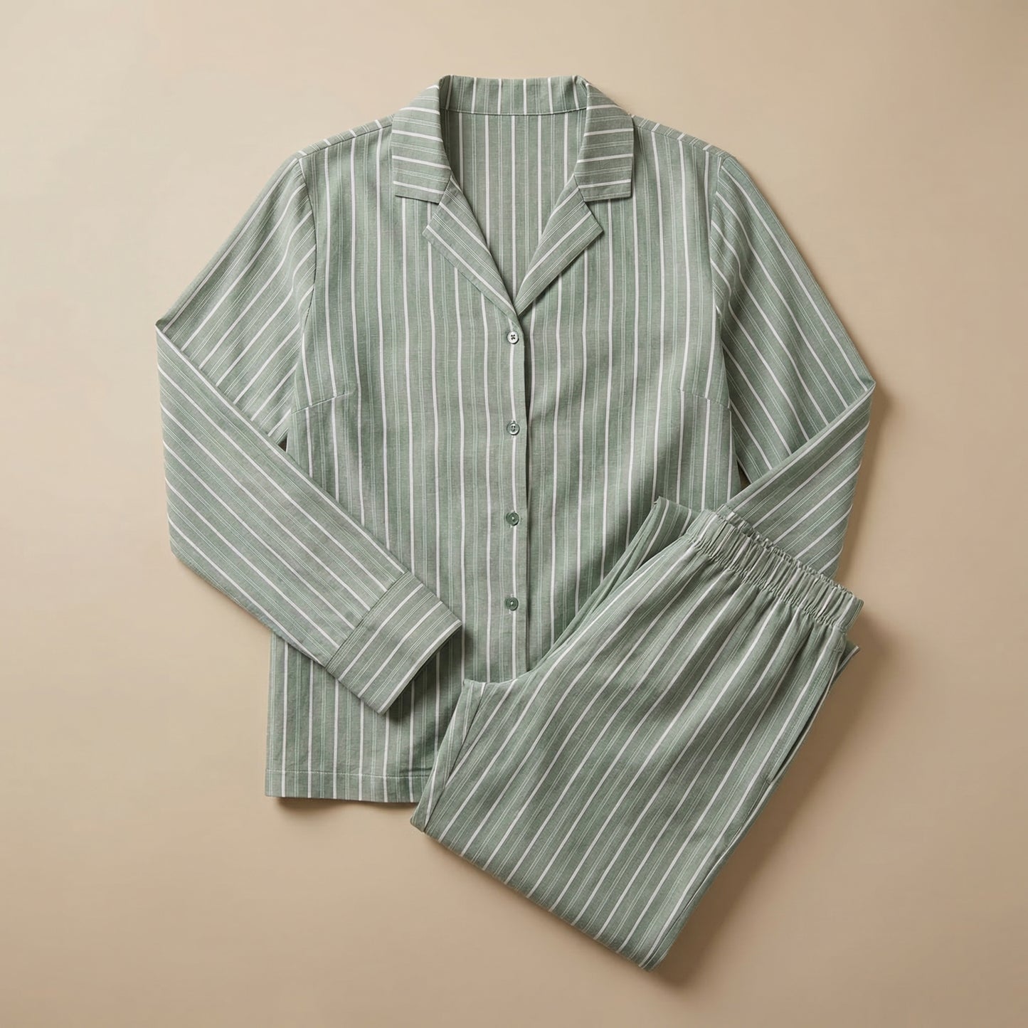 Emily – Zacht geweven pyjamatop met lange mouwen