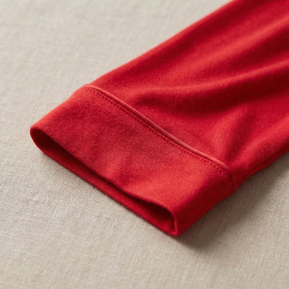 Sophia – Bamboe ribgebreide pyjamatop met lange mouwen